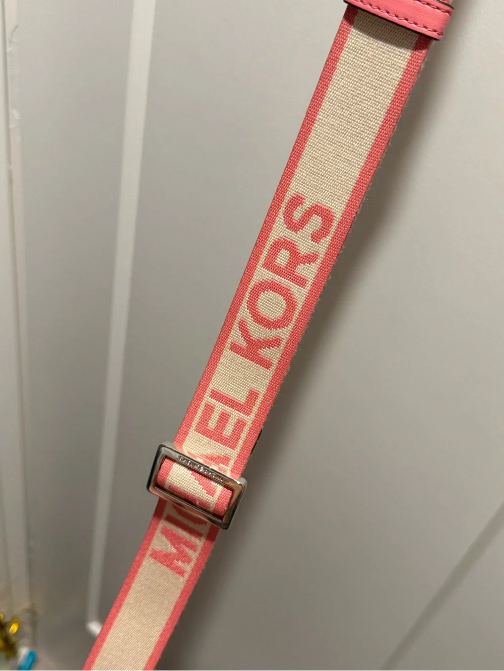 Michael Kors Pink and Cream Strap with Logo
